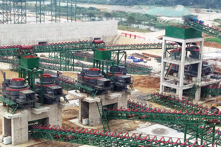 湖南石灰石制砂生產線現場